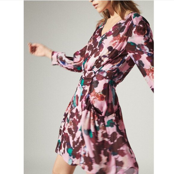 REISS "Josephine" Floral Printed Midi Dress NWT - Picture 4 of 16